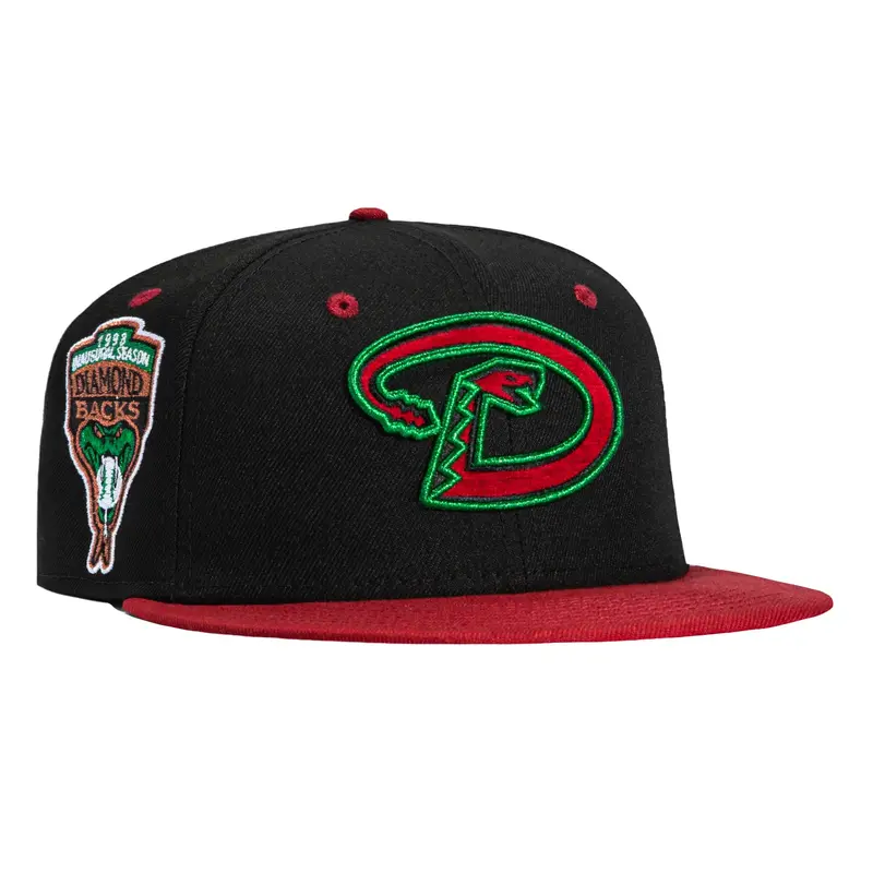 New Era 59Fifty Arizona Diamondbacks Holiday Inaugural Cap – Black & Sedona Red