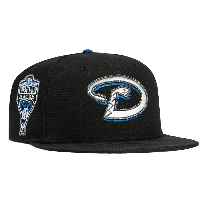 New Era 59Fifty Arizona Diamondbacks Inaugural Season Patch Cap – Black, Ivory & Indigo