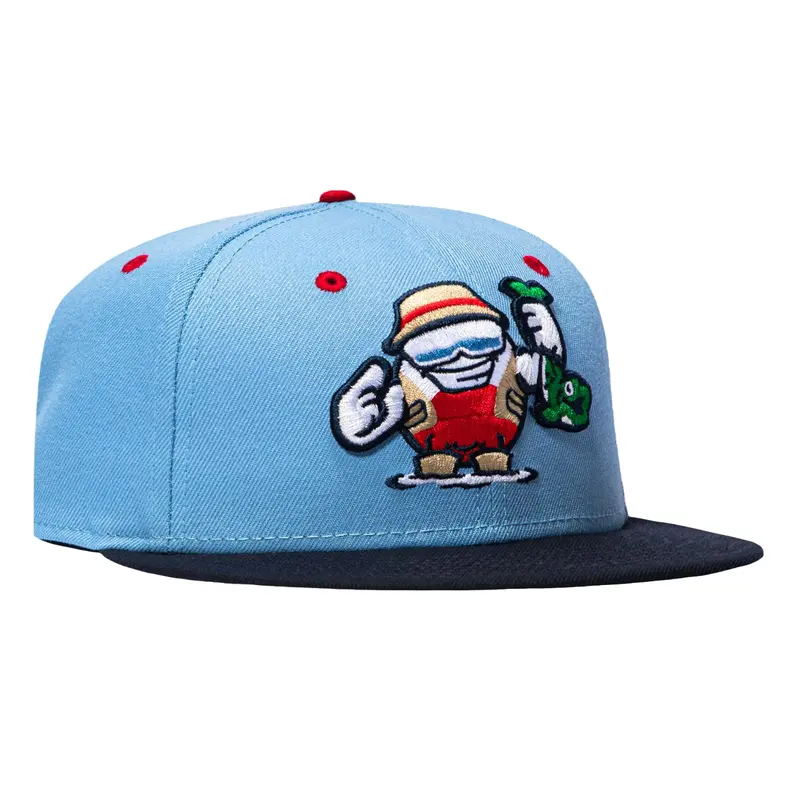 New Era 59Fifty Binghamton Rumble Ponies Bobbers Cap – Light Blue & Navy