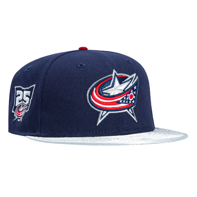 New Era 59Fifty Blue Jackets 25th Anniversary Cap – Light Navy/Silver