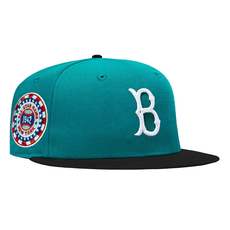 New Era 59Fifty Brooklyn Dodgers 1942 All-Star Game Baseball Cap – Teal & Black