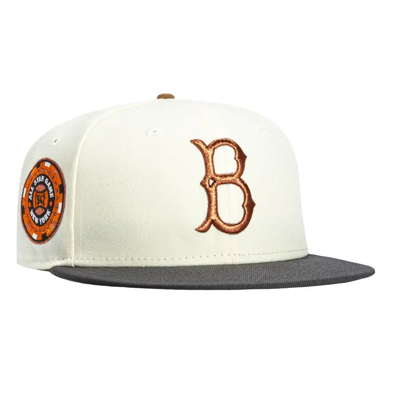 New Era 59Fifty Brooklyn Dodgers 1942 All-Star Game Sepia Cap – White & Graphite