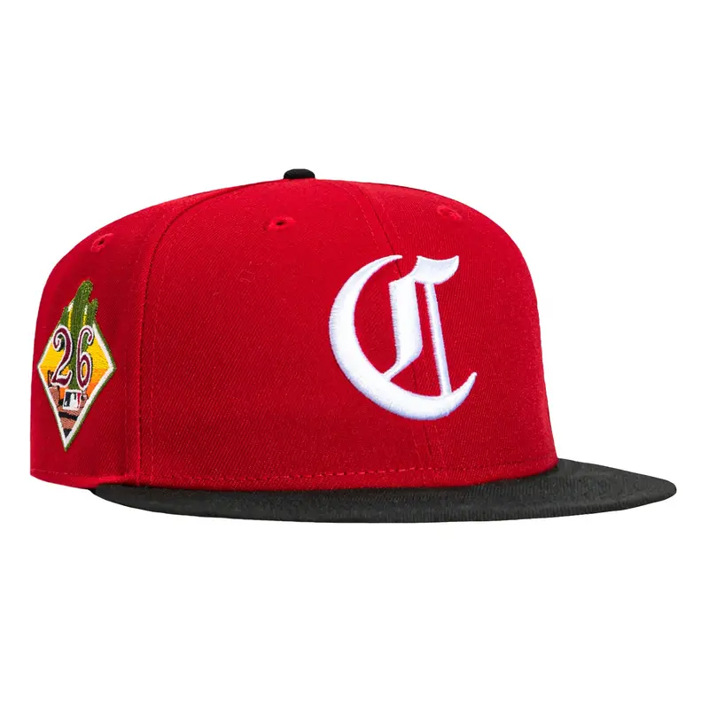 New Era 59Fifty Cincinnati Reds 2026 Old English Spring Training Cap – Red & Black Arizona Cactus League Hat