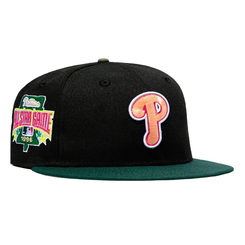 New Era 59Fifty Citrus Philadelphia Phillies 1996 All-Star Game Patch Hat – Black & Green