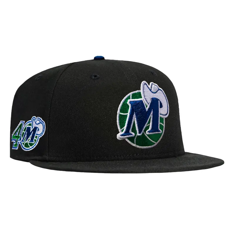 New Era 59Fifty Dallas Mavericks 40th Anniversary Cap – Black