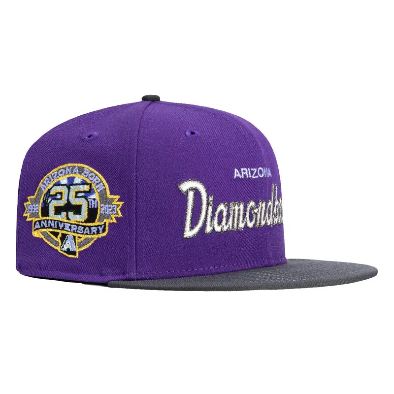 New Era 59Fifty Diamondbacks 25th Anniversary Limited Edition Cap – Purple & Graphite