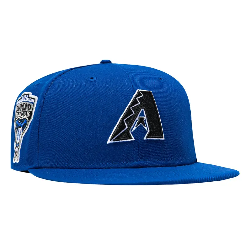 New Era 59Fifty Diamondbacks Inaugural Patch Hat – Royal, Black & White