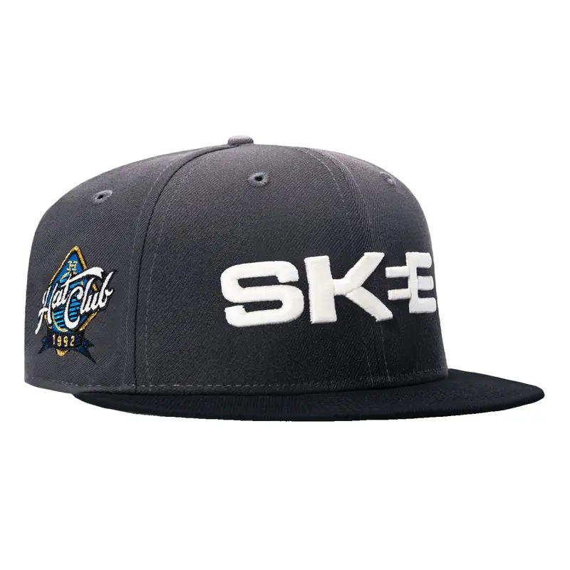 New Era 59Fifty DJ Skee 1992 Club Logo Light Blue UV Cap – Graphite & Black