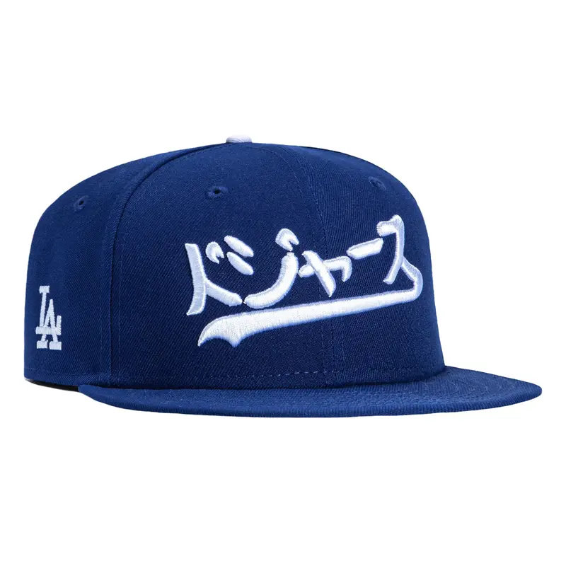 New Era 59Fifty Dodgers Katakana Script Cap – Royal Blue