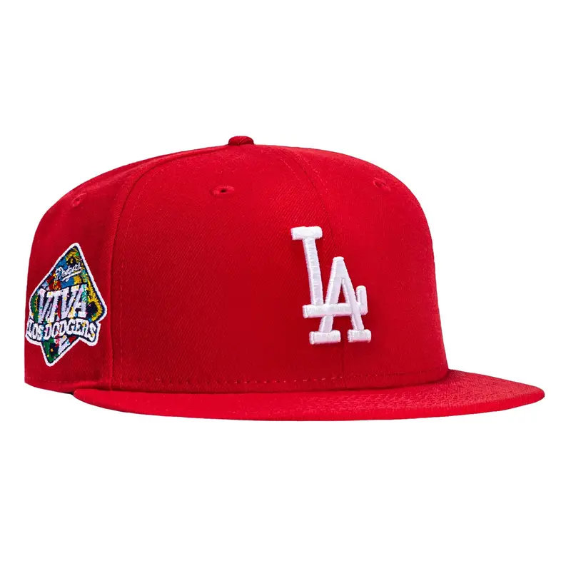New Era 59Fifty Dodgers Viva Los Dodgers Fan Cap – Red & White