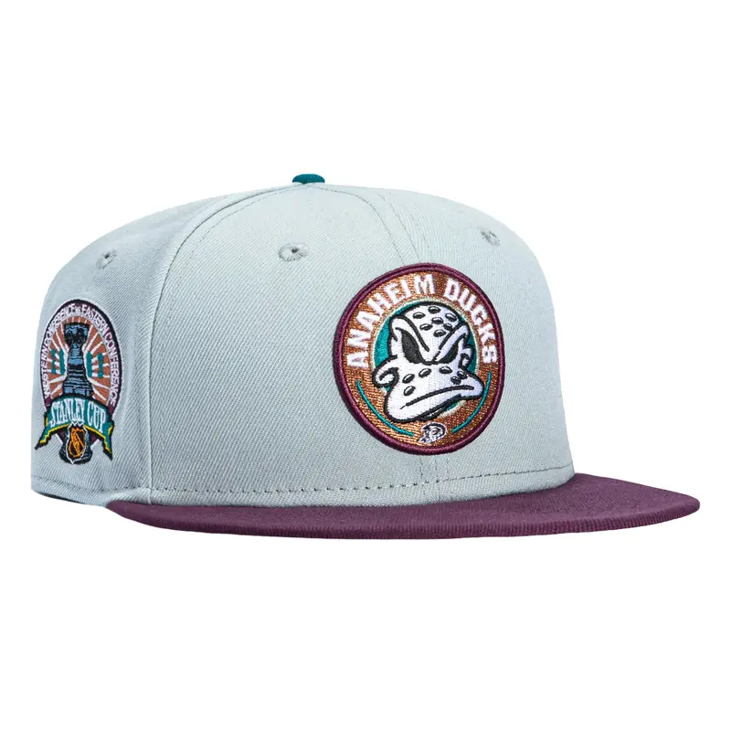New Era 59Fifty Ducks 2003 Stanley Cup Pink UV Cap – Grey & Maroon