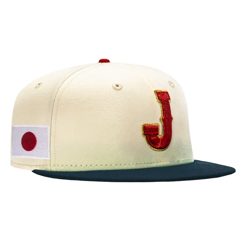 New Era 59Fifty Japan WBC 2026 Flag Patch Fitted Cap – White & Navy
