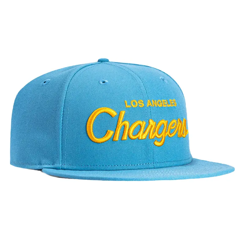 New Era 59Fifty Los Angeles Chargers Script Cap – Light Blue