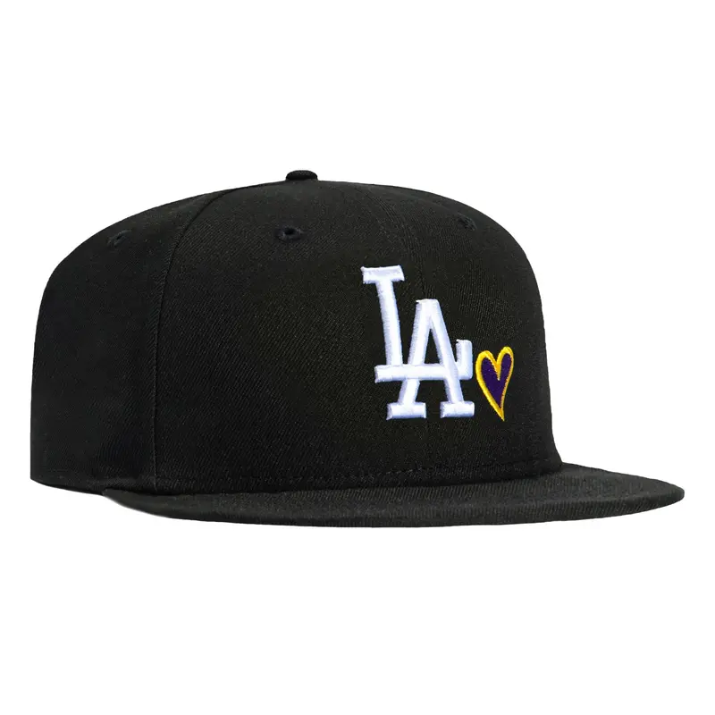 New Era 59Fifty Los Angeles Dodgers Heart Logo Cap – Black/Purple/Gold