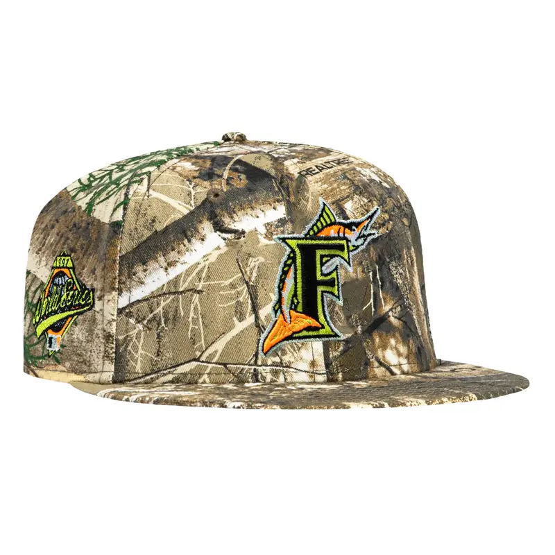 New Era 59FIFTY Miami Marlins 1997 World Series Cap – Neon Realtree Camo