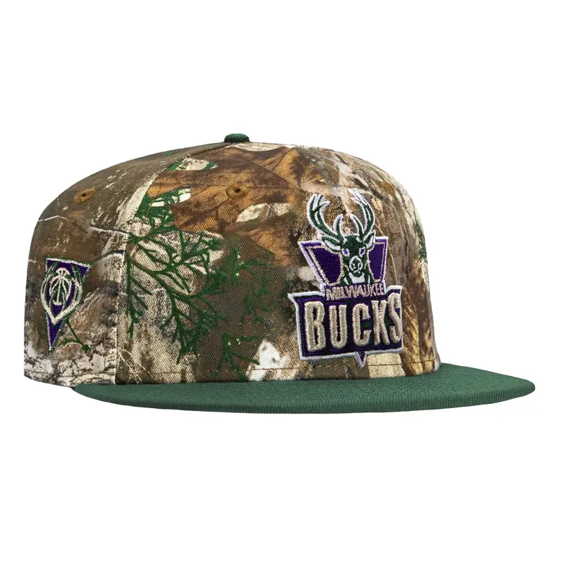 New Era 59Fifty Milwaukee Bucks 1993 Logo Cap – Realtree & Green