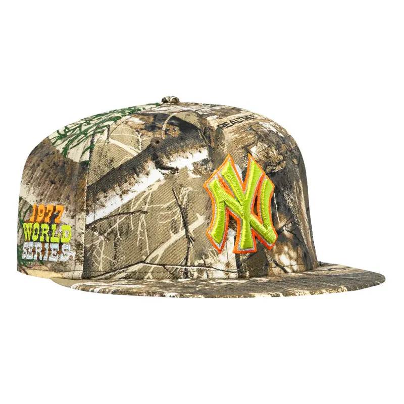 New Era 59FIFTY New York Yankees 1977 World Series Cap – Neon Realtree Camo