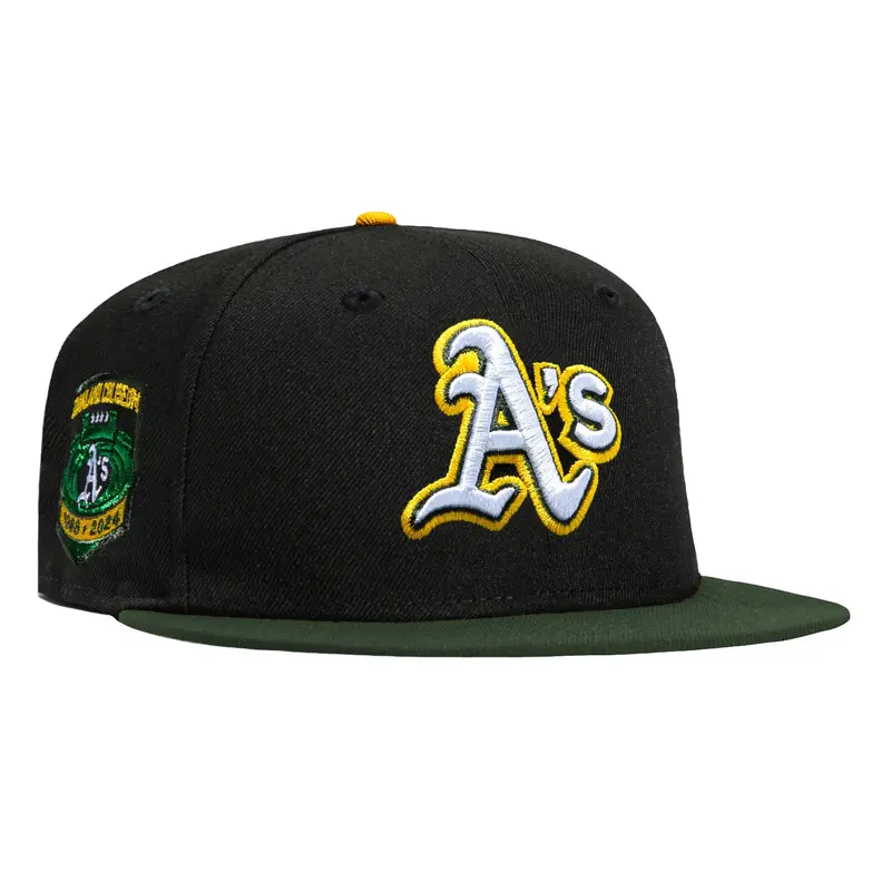 New Era 59Fifty Oakland Athletics Final Season Tribute Cap – Black & Green