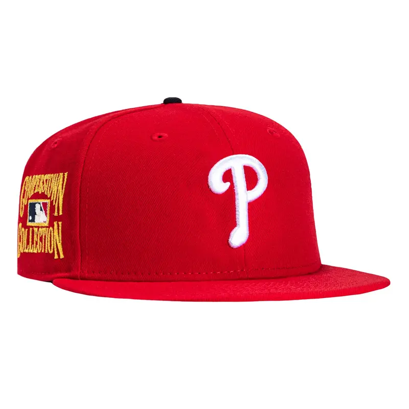 New Era 59Fifty Philadelphia Phillies Cooperstown Gold Collection Hat – Red