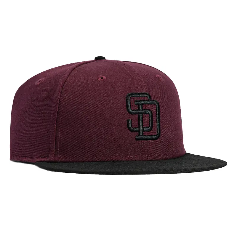 New Era 59Fifty San Diego Padres Cap – Maroon & Black