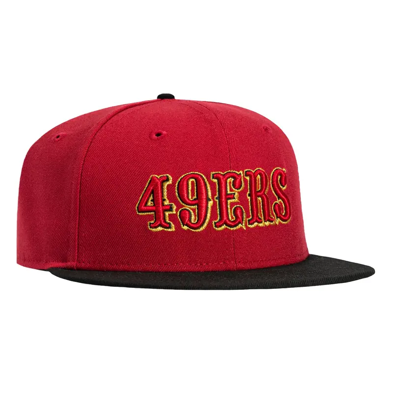 New Era 59Fifty San Francisco 49ers Rivalry-Themed Cap in Cardinal and Black