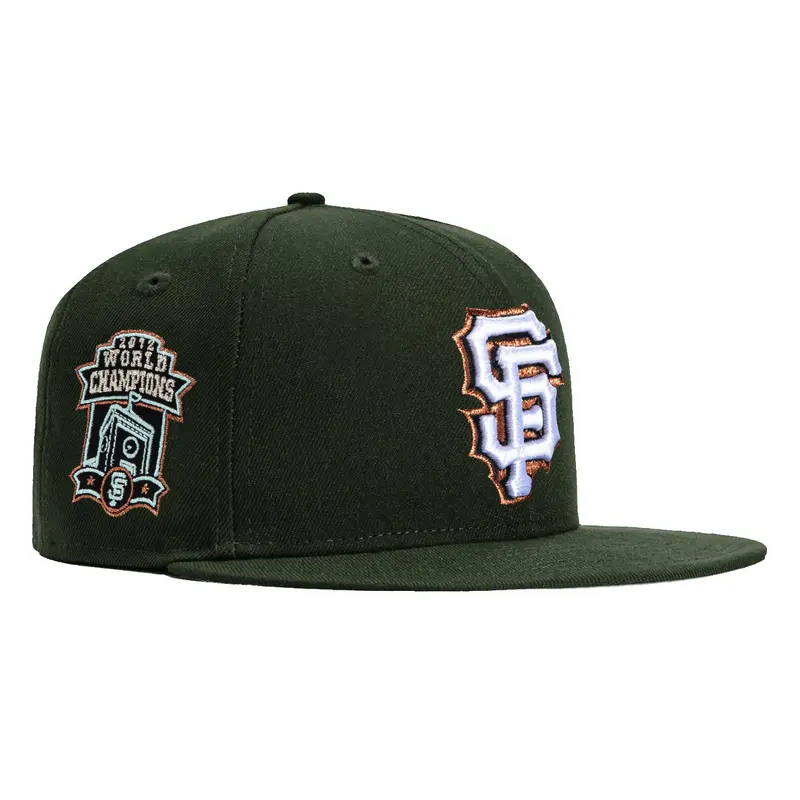 New Era 59Fifty San Francisco Giants 2012 World Series Champions Cap – Green, White & Metallic Copper