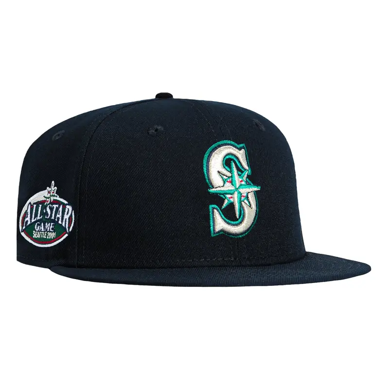 New Era 59Fifty Seattle Mariners Navy Cap with 2001 All-Star Game Patch