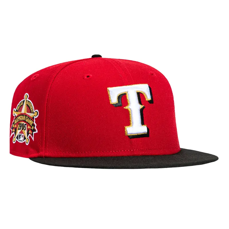New Era 59Fifty Texas Rangers 1995 All-Star Game Valentine’s Cap – Ruby Red & Black