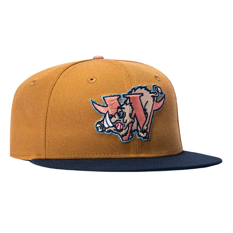 New Era 59Fifty Winston-Salem Dash Warthogs Light Blue UV Cap – Khaki & Navy