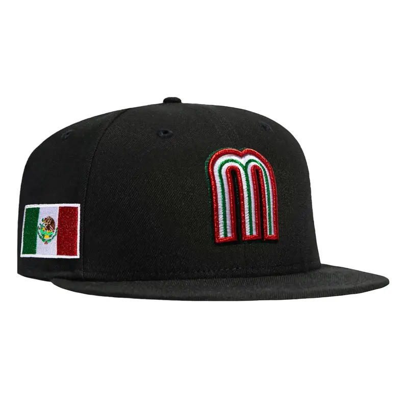 New Era 9Fifty Youth Mexico WBC 2026 Flag Patch Cap – Black
