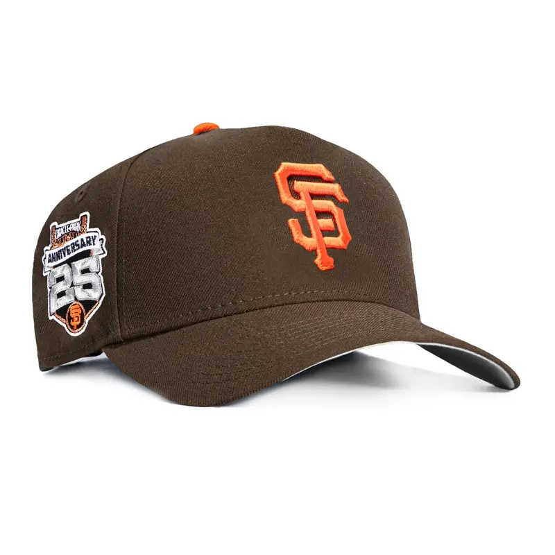 New Era 9Forty A-Frame Giants 25th Stadium Anniversary Snapback – Brown/Orange