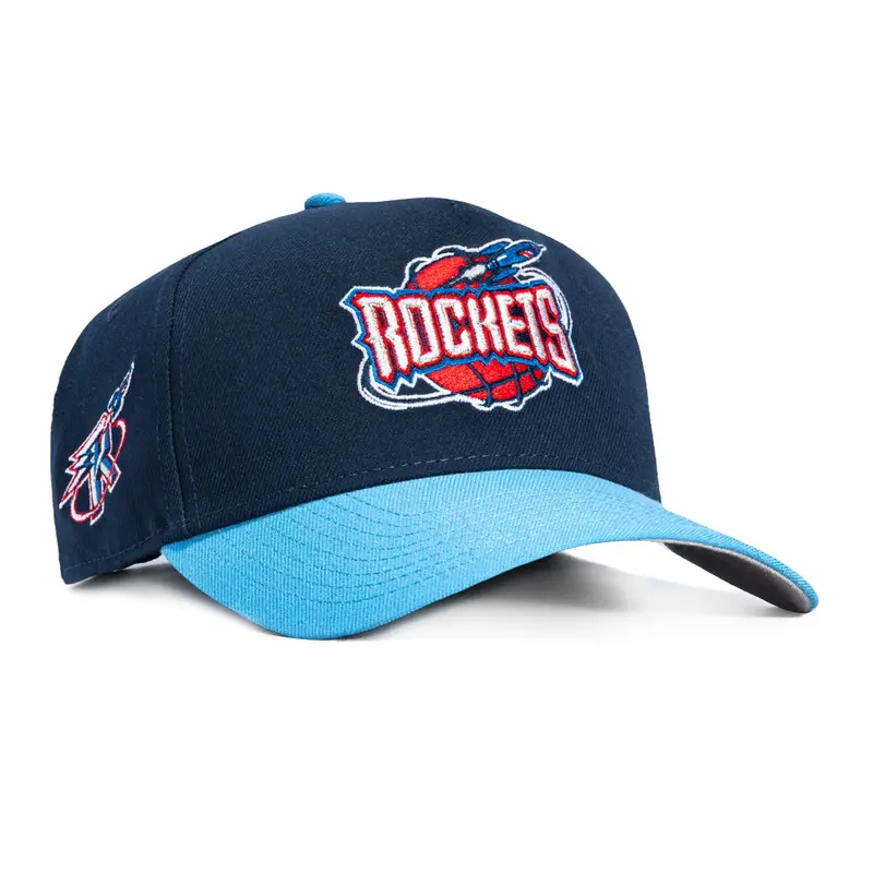 New Era 9Forty A-Frame Houston Rockets 1996 Logo Snapback – Navy & Light Blue