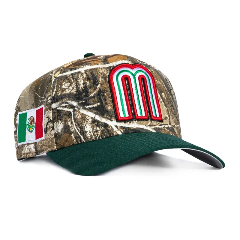 New Era 9Forty A-Frame Mexico WBC Flag Snapback – Realtree Camo & Green