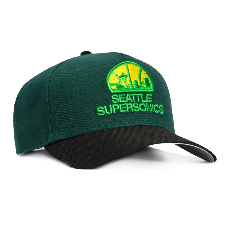 New Era 9Forty A-Frame Seattle Sonics 1975 Snapback – Green & Black