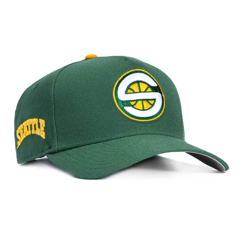 New Era 9Forty A-Frame Seattle Sonics 2001 Alternate Logo Snapback – Green