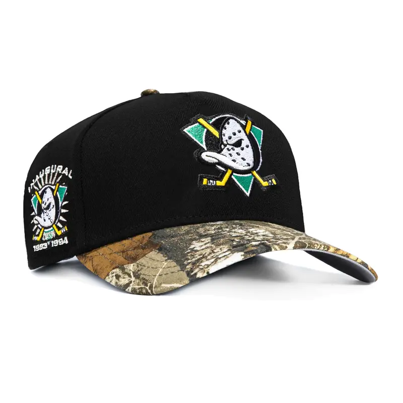 New Era 9Forty Anaheim Ducks Inaugural Realtree Visor Snapback – Black/Realtree