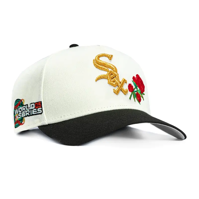 New Era 9Forty Chicago White Sox 2005 World Series Rose Snapback – White & Black