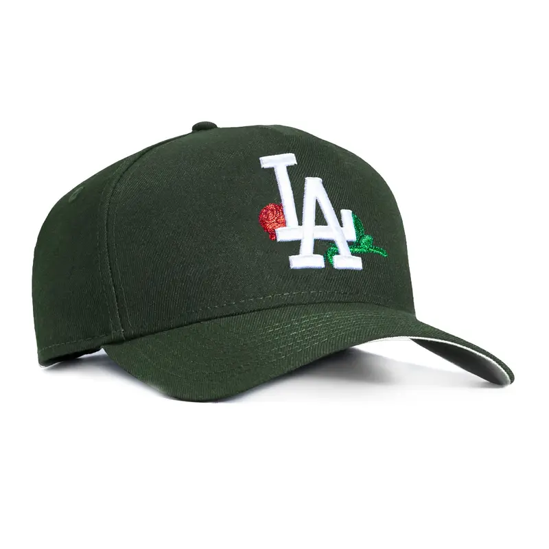 New Era 9Forty Dodgers Rose Collection Snapback – Green A-Frame Hat