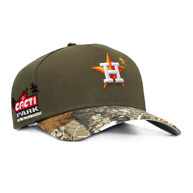 New Era 9Forty Houston Astros Cacti Park Stars Realtree Snapback – Olive/Realtree
