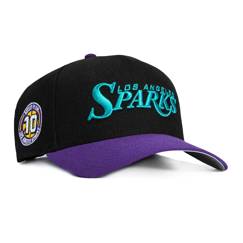 New Era 9Forty LA Sparks Kelsey Plum Circle Patch Snapback – Black & Purple