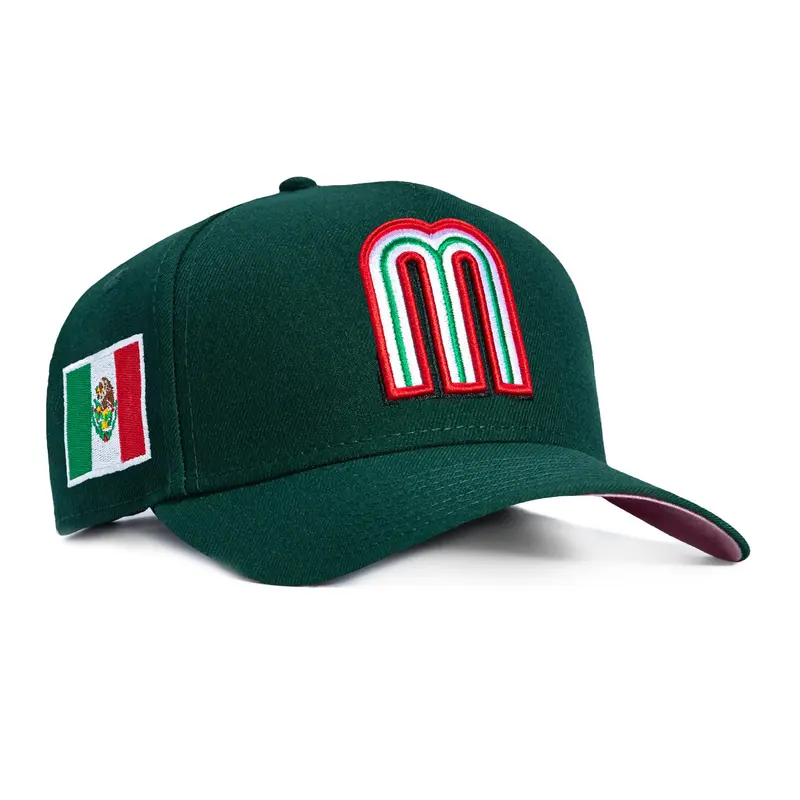 New Era 9Forty Mexico WBC Flag Snapback – Green UV-Pink Cap