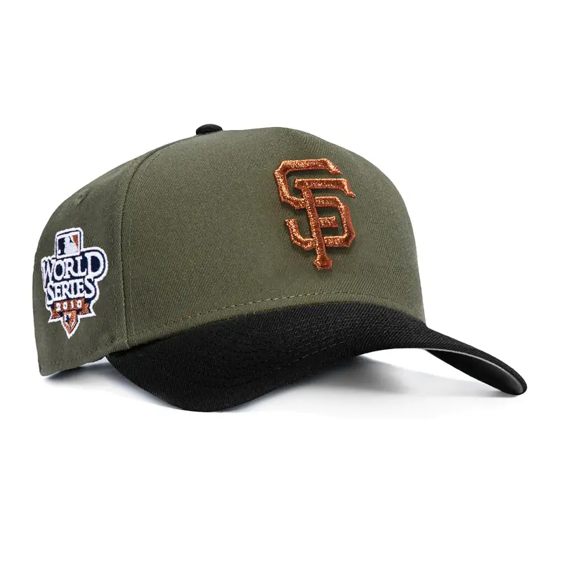 New Era 9Forty San Francisco Giants 2010 World Series A-Frame Snapback – Olive, Black & Copper