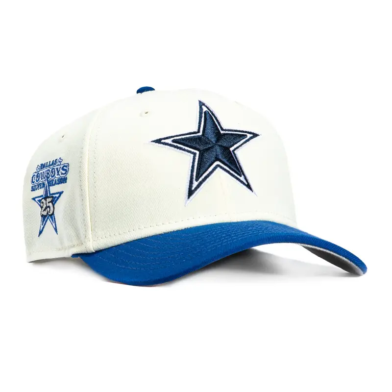 New Era 9Seventy Dallas Cowboys 25th Anniversary Snapback – White & Royal