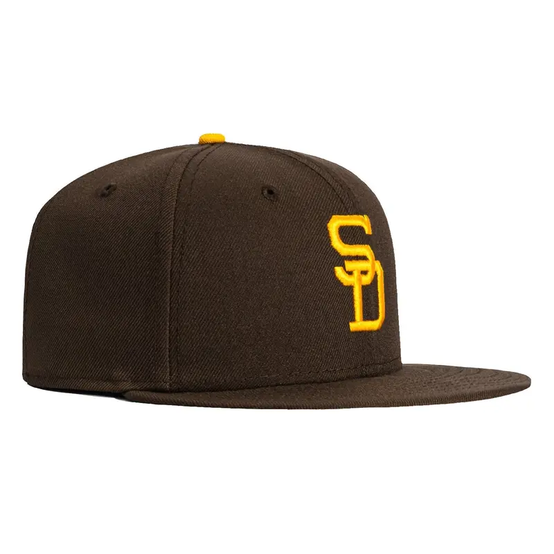 New Era San Diego Padres 1971 Throwback 59FIFTY Hat – Brown & Gold