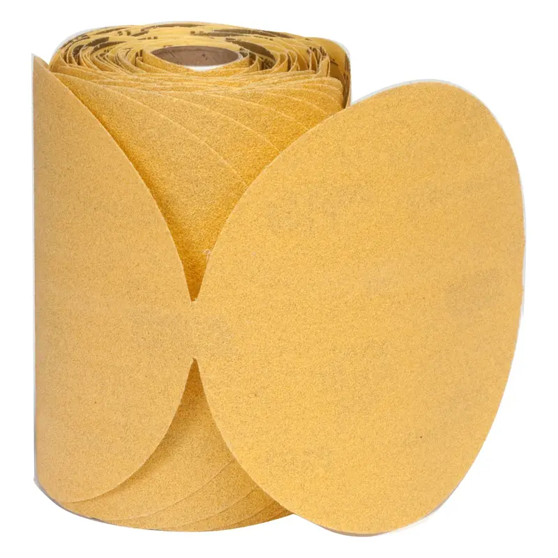 Norton Gold Reserve A296 AO Ultra-Fine Grit PSA Disc Roll – 100-Disc Roll, Mirror-Like Finishes