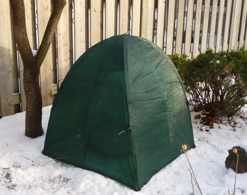 NuVue 20253 Green Winter Shrub Cover – 36″ x 36″ x 40″, Frost-Resistant Design (Pack of 8)