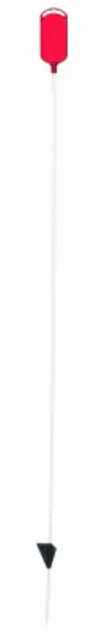 Nuvue 2706 Red Oval Driveway Marker Reflector — 46-Inch x 1/4-Inch (Pack of 6)