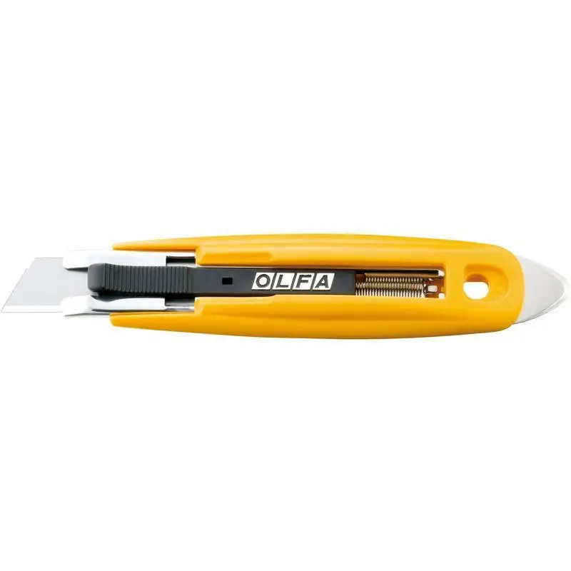 OLFA SK-9 Semi-Automatic Self-Retracting Utility Knife with Tape Splitter (1086095)