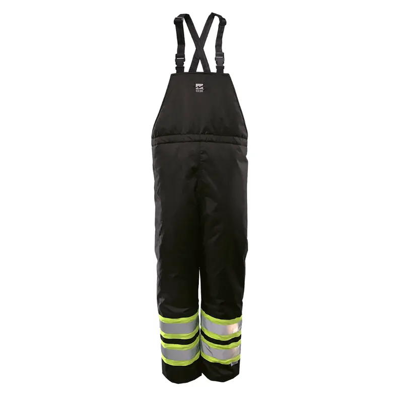 Open Road Hi-Viz Insulated Bib Pants – Reflective, 150D Polyester Work Overalls with Thermal Lining (6326P)