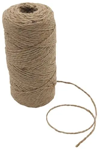 Orbit SMG12107W Natural Jute Brown Twine – 250′ Roll (Pack of 36)